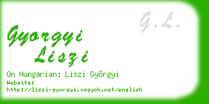 gyorgyi liszi business card
